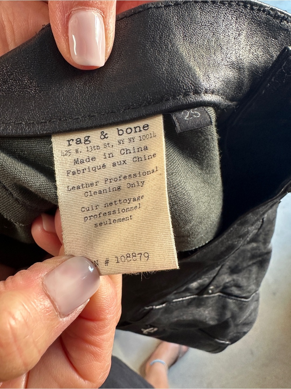 Leather Rag & Bone Pants - Picture 6 of 7